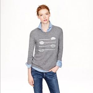 J. Crew Arrows Sweater - Grey, Small